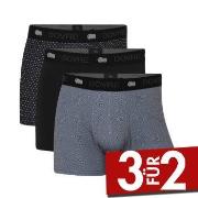 Dovre 3P Recycled Polyester Boxers Schwarz/Grau Polyester Small Herren