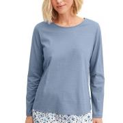 Calida Favourites Tiles Long Sleeve Shirt Blau Baumwolle Small Damen