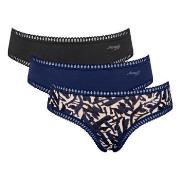 Sloggi 3P GO Crush Hipster Briefs Blau/Grün Baumwolle Large Damen