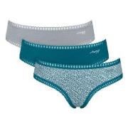 Sloggi 3P GO Crush Hipster Briefs Türkis Baumwolle Small Damen