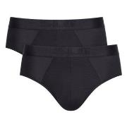 Sloggi 2P SLG Base Soft Midi Briefs Schwarz Small Herren
