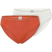 Schiesser 2P Modal Essentials Tai Colored Orange/Weiß Modal 38 Damen