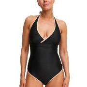 Swegmark Haiti Halterneck Swimsuit Schwarz Beige B/C 38 Damen