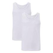 Bamboo basics 2P Stef Singlet Weiß Small Herren