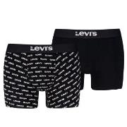 Levis 2P Men Logo Boxer Briefs Schwarz Baumwolle Small Herren