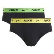 Nike 2P Everyday Cotton Stretch Brief Dunkelgrau Baumwolle Small Herre...