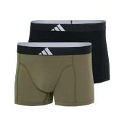 adidas 2P Active Flex Cotton Body Trunk Schwarz/Grün Baumwolle Small H...