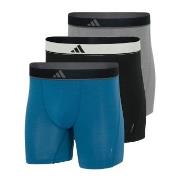 adidas 3P Active Micro Flex Boxer Brief Grau/Blau Polyester Medium Her...