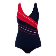 Trofe Chlorine-resistant Swimsuit Marine/Rot Polyester 38 Damen