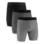 Under Armour 3P Performance Tech Solid 9in Boxers Grau/Schwarz Polyest...