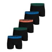 Björn Borg 5P Cotton Stretch Boxer 1719 Schwarz/Orange Baumwolle Mediu...