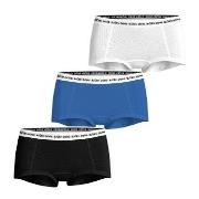 Björn Borg 3P Logo Boxers Shorts Schwarz/Blau Baumwolle Small Damen