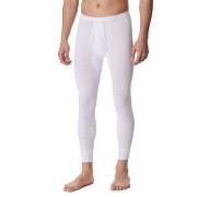Schiesser Long Underpants With Fly Weiß Baumwolle Medium Herren