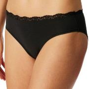 Schiesser Unique Cotton Rio Brief With Lace Schwarz Baumwolle 38 Damen