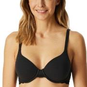 Schiesser BH Unique Cotton Wired Bra Schwarz Baumwolle A 80 Damen