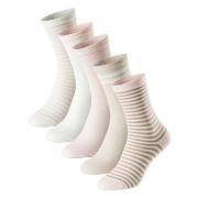 Schiesser 5P Women Blue Bird Socks Weiß/Rosa Gr 39/42 Damen
