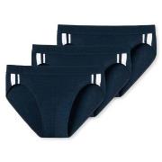 Schiesser 3P 95-5 Stretch Rio Slip Dunkelblau Baumwolle Small Herren