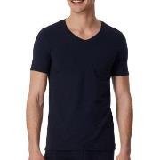 Schiesser Long Life Soft Shirt Short Sleeve V-neck Dunkelblau Small He...