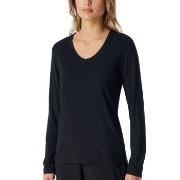 Schiesser Women Mix and Relax V-neck Long Sleeve Schwarz Modal 38 Dame...