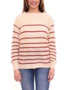 Tamaris Damen Strick-Pullover locker gewebter Rundhals-Sweater im Over...