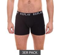 3er Pack REPLAY Herren Retro Boxershorts Baumwoll-Unterwäsche I101102-...