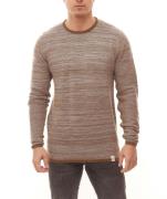 SOLID Mink Herren Pulli recycelter Strick-Pullover in Melange-Optik au...