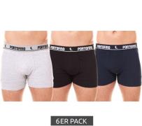 6er Pack PORTOFINO Herren Unterwäsche komfortable Boxershorts PF100 Sc...