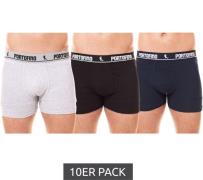 10er Pack PORTOFINO Herren Unterwäsche komfortable Boxershorts PF100 S...