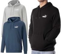 PUMA ESS Logo Herren stylischer Kapuzen-Pullover Baumwoll-Hoodie mit L...