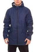 BLEND Herren Regen-Mantel Windbreaker mit Kapuze Jyrki Blau