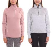 OXIDE XCO Damen Sport-Pullover mit Reißverschluss dünner Troyer mit Da...