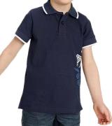 KangaROOS Jungen Baumwoll-Shirt Polo-Shirt mit seitlichem Aufdruck 727...