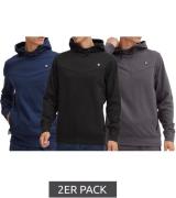 2er Pack 11 PROJECT Sparko Herren Sweater Baumwoll-Hoodie mit Kapuze 2...