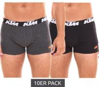 10er Sparpack KTM Herren Boxershorts bequeme Unterwäsche mit Logoprint...