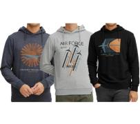 INDICODE Forzo Herren Baumwoll-Hoodie nachhaltiger Kapuzen-Sweater mit...