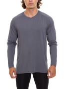 OXIDE Training Herren Sport-Shirt langärmliges Sweat-Shirt 7351183 Gra...