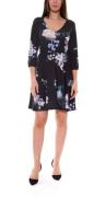 melrose Damen Mini-Kleid mit Allover-Blumendruck Kurzarm 20539817 Schw...