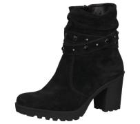 bama Damen Echtleder-Schuhe Stiefel hohe Schuhe mit Strasssteinen 1085...