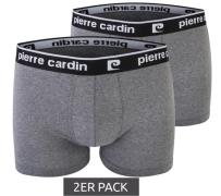 2er Pack Pierre Cardin Herren Boxershorts Unterwäsche Grau