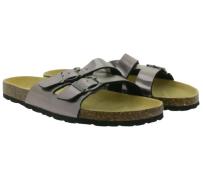 TRUE Style Damen Tieffußbett-Pantoletten Sommer-Schuhe Sommer-Sandalen...