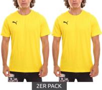 2er Pack PUMA TeamGoal 23 Casual Herren T-Shirt mit Logo-Stickerei Bau...