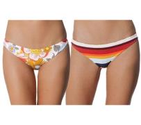 RIP CURL Summer Lovin Revo Damen Bikini-Unterteil wende Bademode gestr...