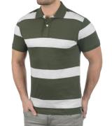 BLEND Fritz Herren Polo-Shirt nachhaltiges Baumwoll-Hemd in Streifen-O...