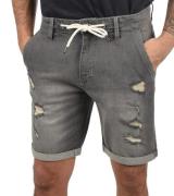 BLEND Dallian Herren Baumwoll-Shorts nachhaltige Destroyed Jeans-Bermu...