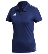 adidas Core 18 Damen Polo-Shirt Kurzarm-Shirt mit AEROREADY-Technologi...