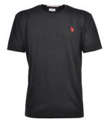 U.S. POLO ASSN. Herren Basic T-Shirt mit Marken-Stickerei Baumwoll-Shi...