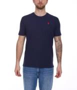 U.S. POLO ASSN. Herren Basic T-Shirt mit Marken-Stickerei Baumwoll-Shi...