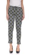 Aniston SELCTED Damen Stoff-Hose mit geometrischen Muster Schlupfhose ...