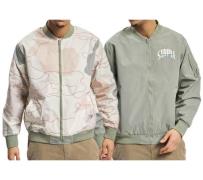 STAPLE Montrose Herren Bomber-Jacke im Allover-Camouflage-Print wendba...