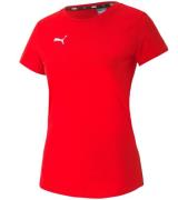 PUMA TeamGoal23 Damen T-Shirt Sport-Shirt Baumwoll-Shirt mit Logo-Patc...